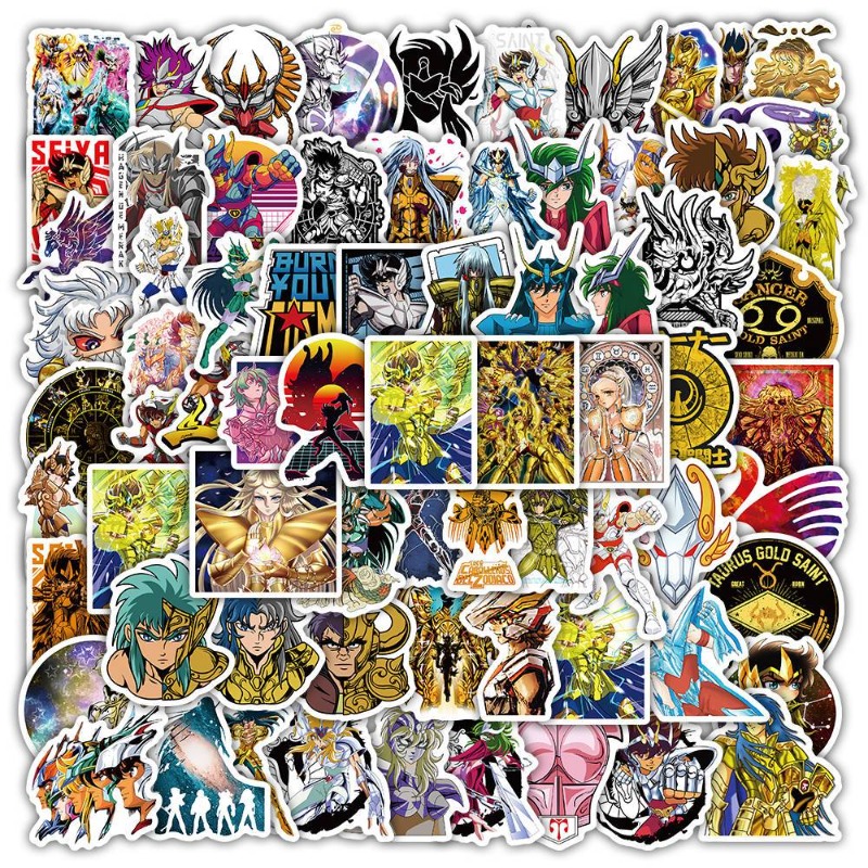 Anime Cosplay In Japan - 101Pcs Saint Seiya Anime Stickers Cartoon