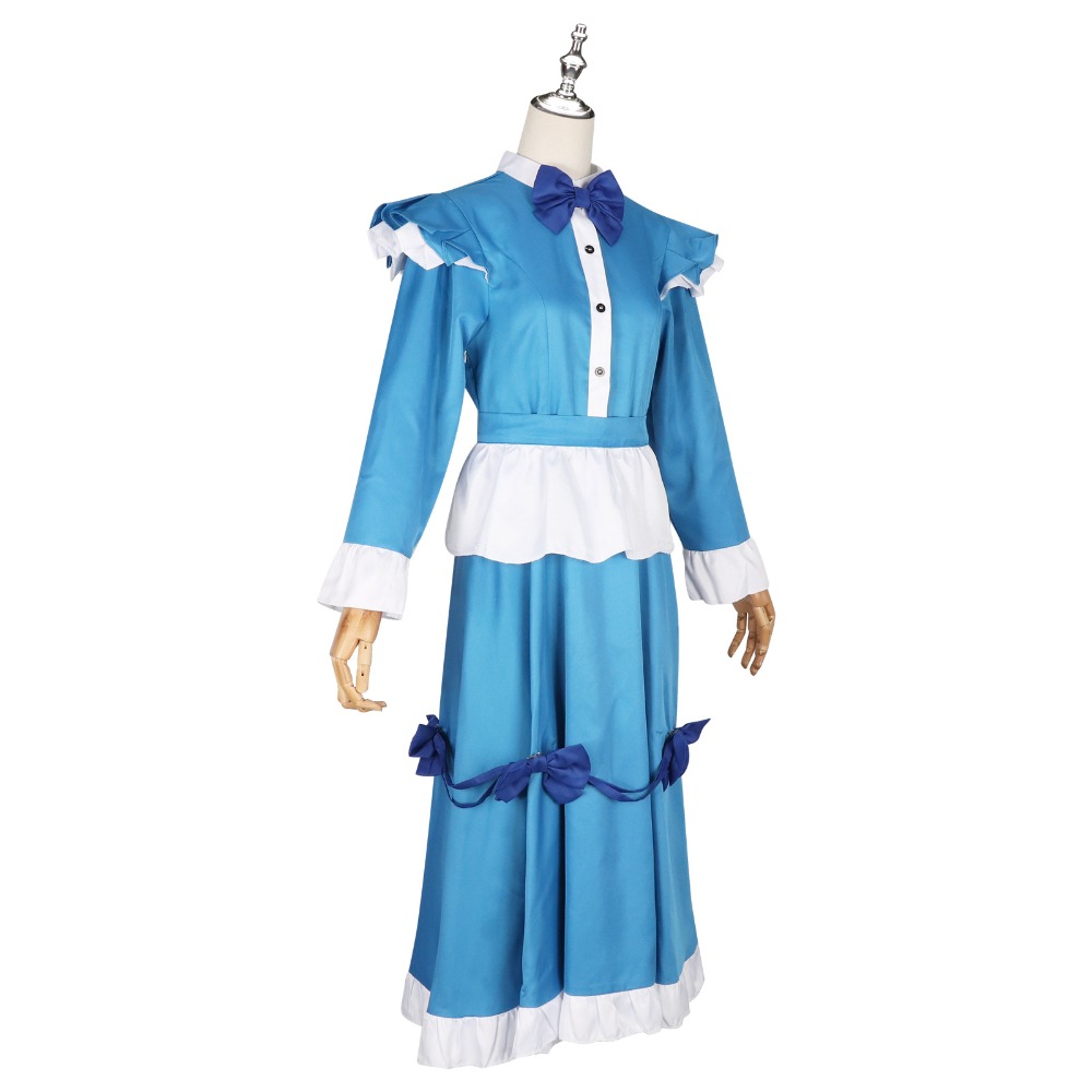 Poppy Red Hair Cosplay Costume - Anime Cosplay Blue Hair 评论和价格