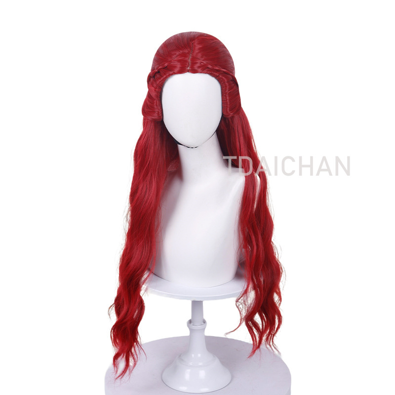Curly Cosplay Wig Red princess - Anime Cosplay Blue Hair 评论和价格