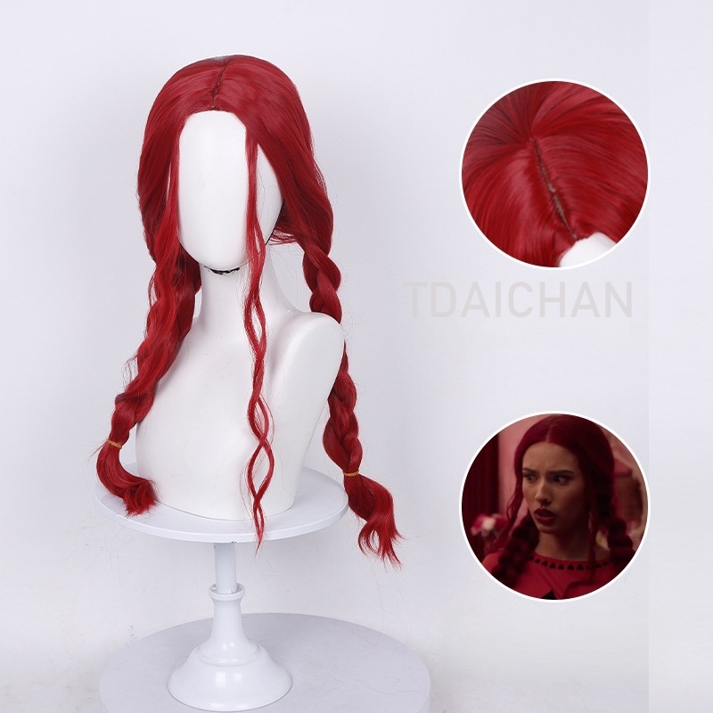 Curly Cosplay Wig Red princess - Anime Cosplay Blue Hair 评论和价格