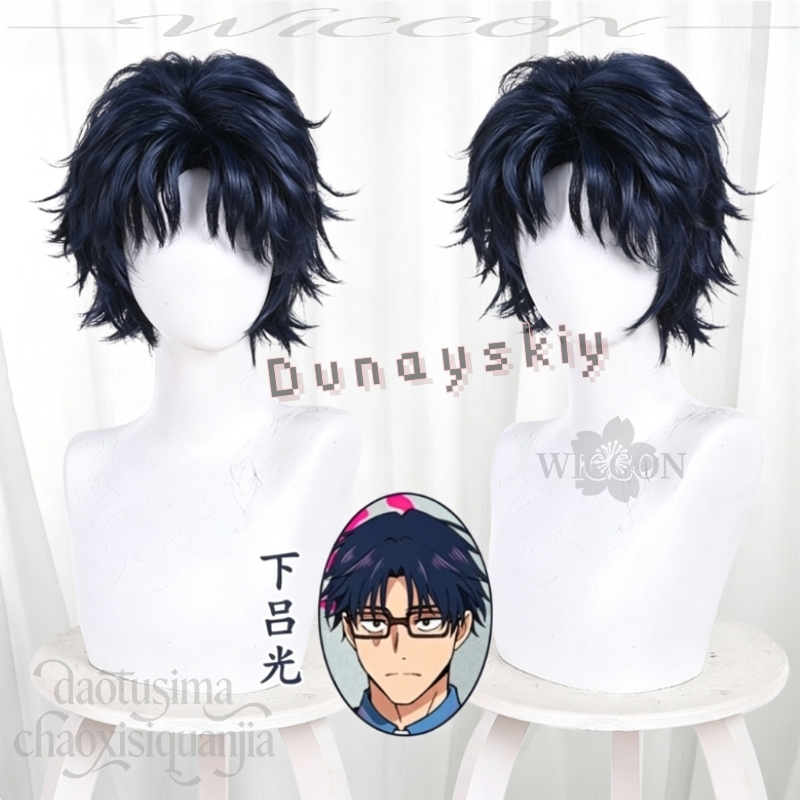 Anime MARRIAGETOXIN Cosplay Wi - Anime Cosplay Blue Hair 评论和价格
