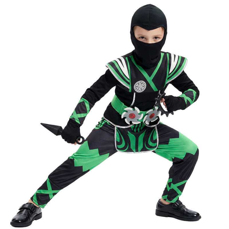 Japanese Ninja Costume Set for - Cosplay Anime Boy 评论和价格
