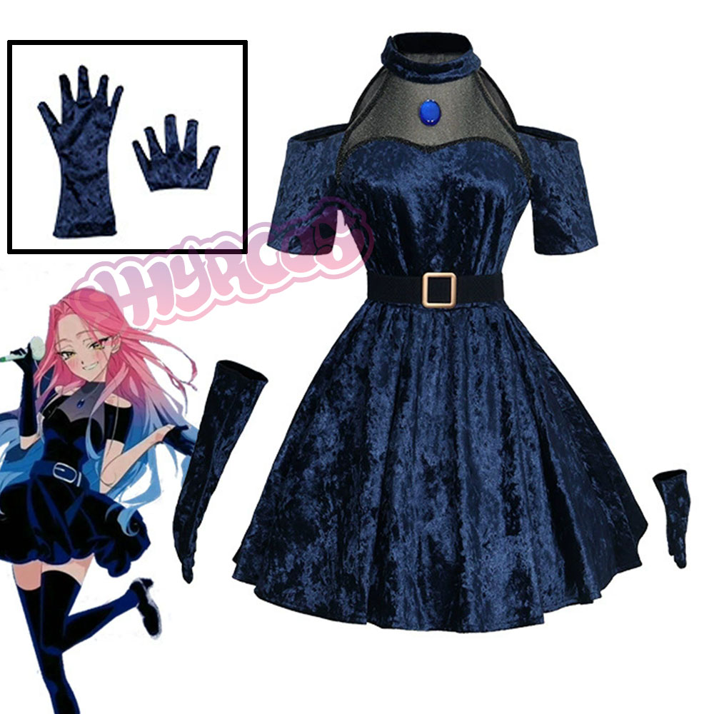 Mizi Cosplay Anime Alien Stage - Anime Cosplay Blue Hair 评论和价格