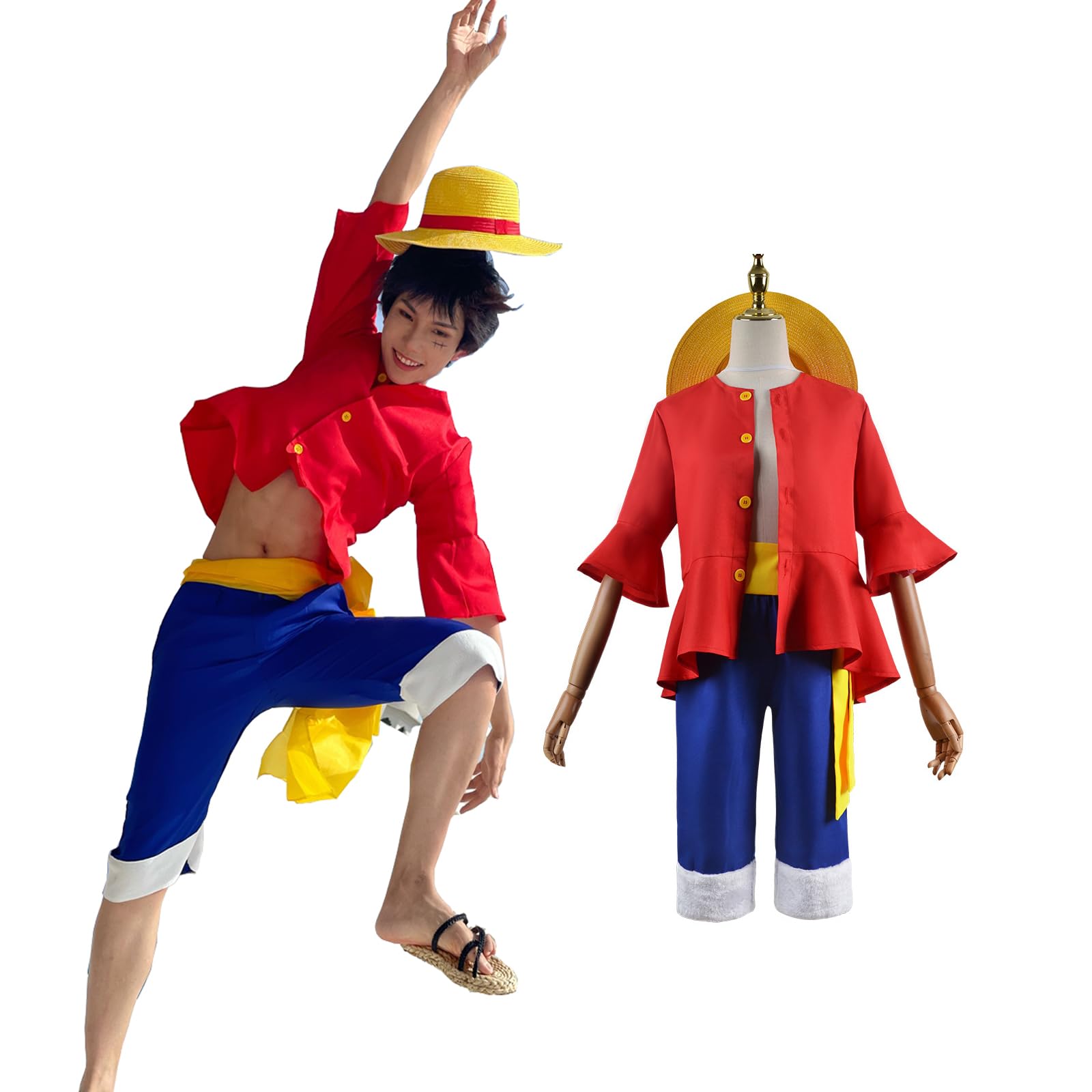 Anime Monkey D Luffy Cosplay C - Anime Cosplay Pics 评论和价格