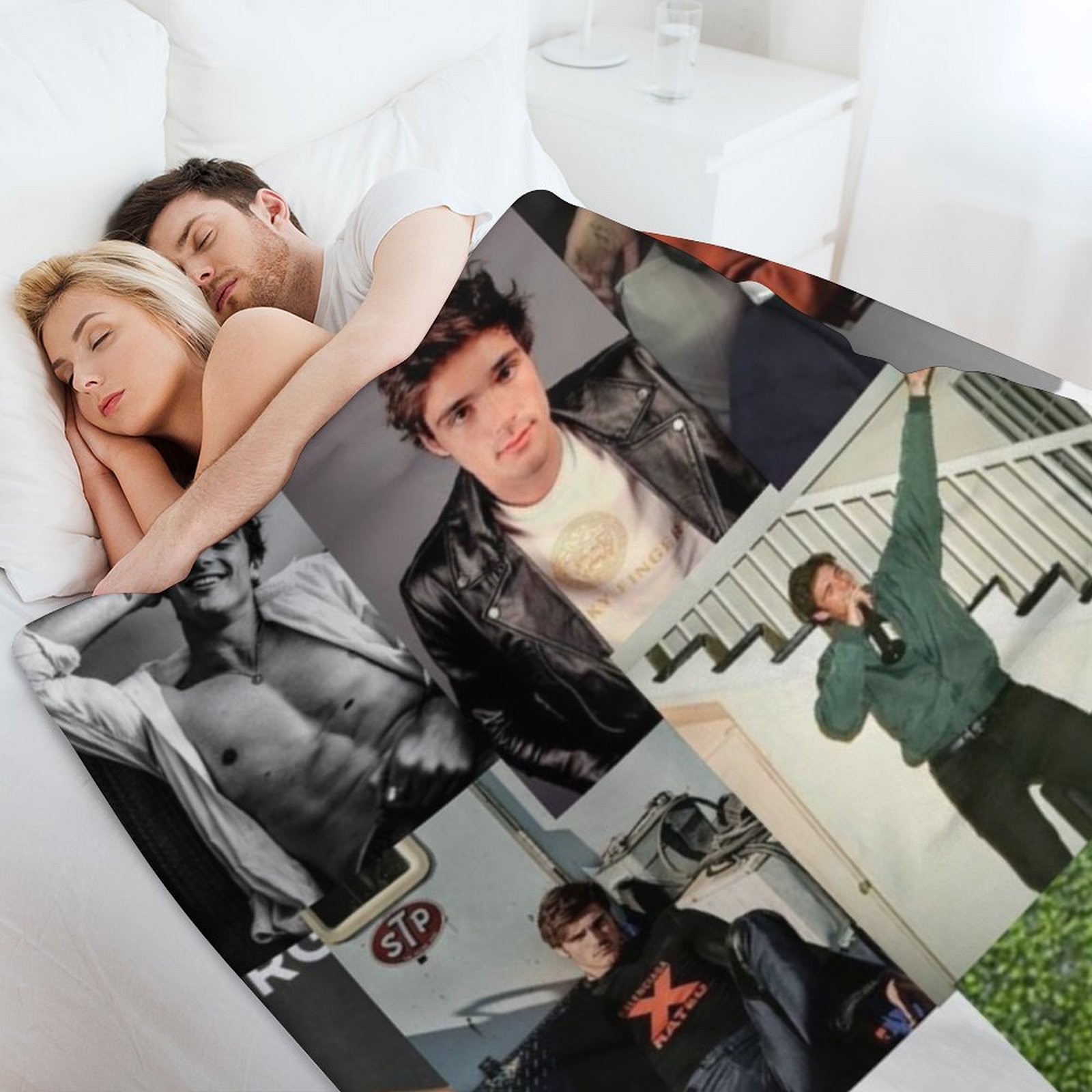 Jacob Elordi pic collage Throw - Anime Cosplay Pics 评论和价格