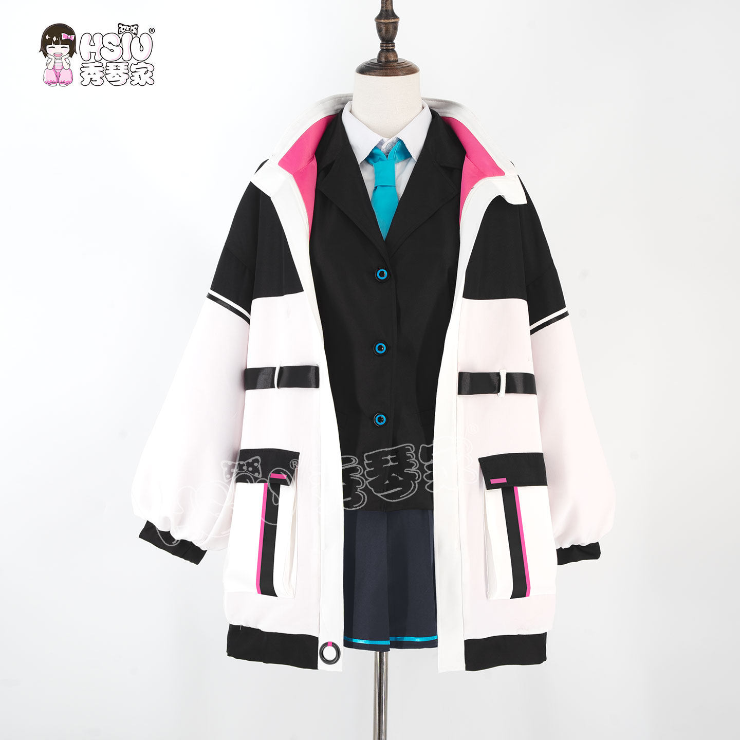 Blue Archive Kei Cosplay Costu - Anime Cosplay Blue Hair 评论和价格