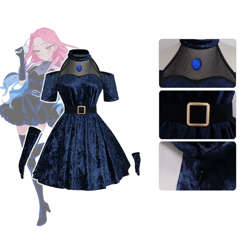 Mizi Cosplay Anime Alien Stage - Anime Cosplay Blue Hair 评论和价格