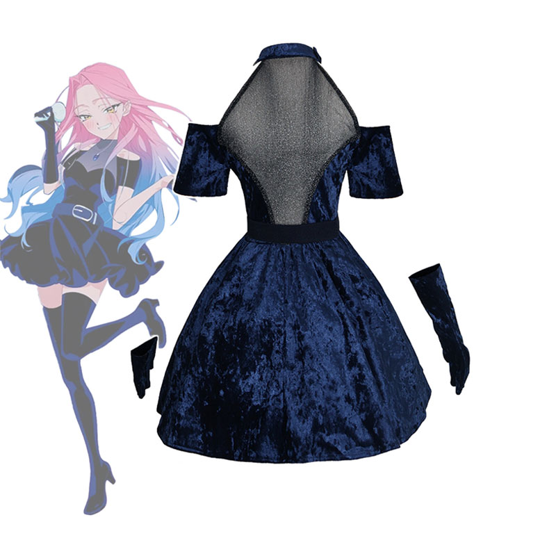 Mizi Cosplay Anime Alien Stage - Anime Cosplay Blue Hair 评论和价格