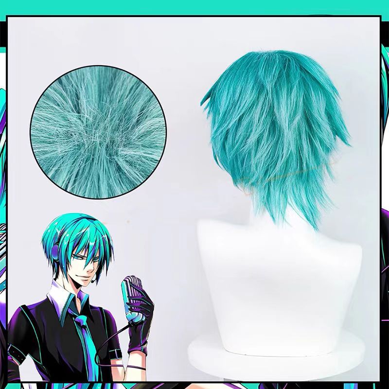 Mikuo Cosplay Wig Anime Miku B - Anime Cosplay Blue Hair 评论和价格