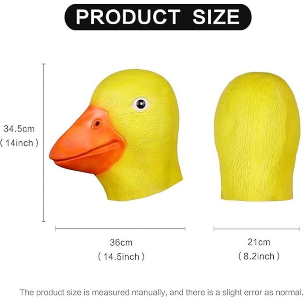Novelty Yellow Duck Head Mask  - Anime Cosplay Pics 评论和价格